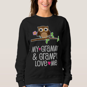 Sudadera Los Niños Mi Grammy Y Grampy Me Aman Lechuza