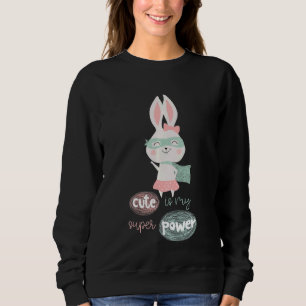 Sudadera Los niños son mi conejito superpoderoso