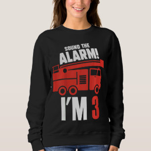 Sudadera Los niños suenan la alarma, tengo 3 años de cumple