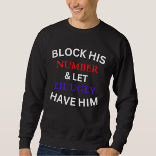 Sudadera Los números bloquean su número y dejan poco feo