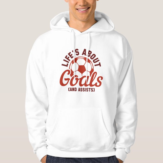Sudadera Los objetivos y la asistencia de la vida (Anverso)