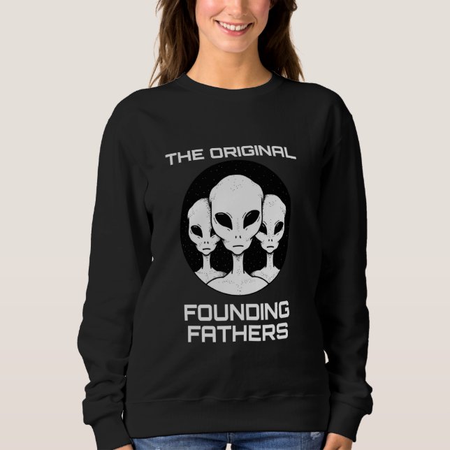 Sudadera Los padres fundadores originales divertidos extrat (Anverso)