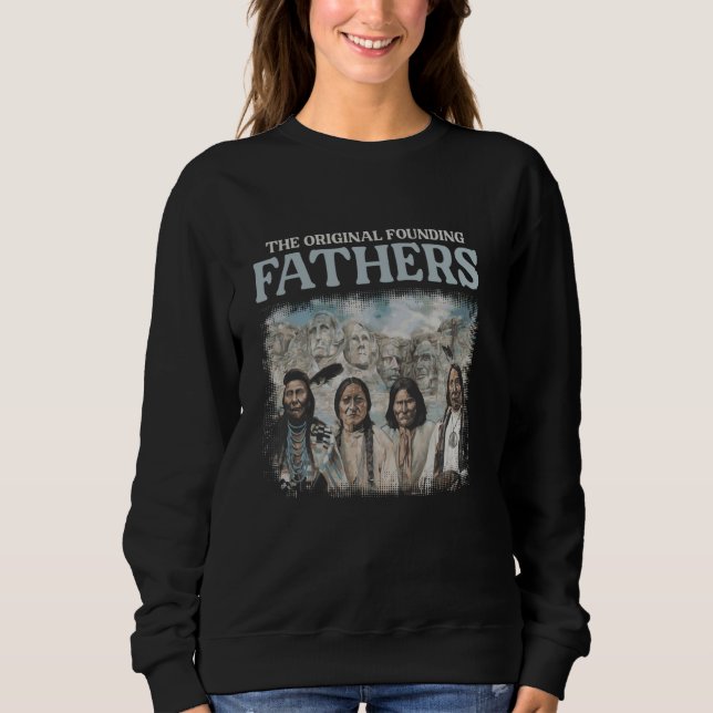 Sudadera Los Padres Fundadores Originarios Estadounidenses (Anverso)