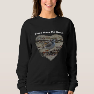 Sudadera Los pájaros me hacen sonreír pájaro de la costa de