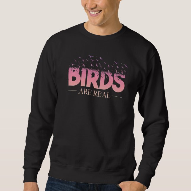 Sudadera Los pájaros son verdaderos diseños de drones del g (Anverso)