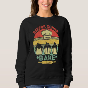 Sudadera Los panaderos van a cocinar al horno Cocina Vintag
