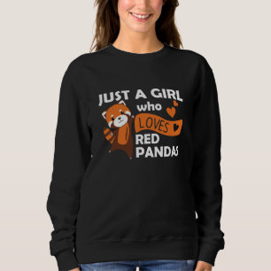 Sudadera Los pandas rojos Chicas aman el Panda rojo Kawaii