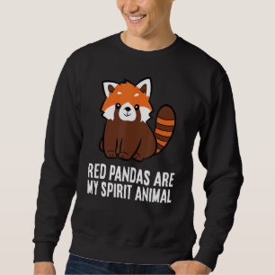 Sudadera Los Pandas Rojos Son Mi Espíritu Animal Cute Panda