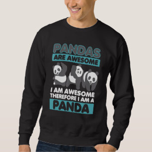 Sudadera Los pandas son increíbles, yo soy increíble, por l