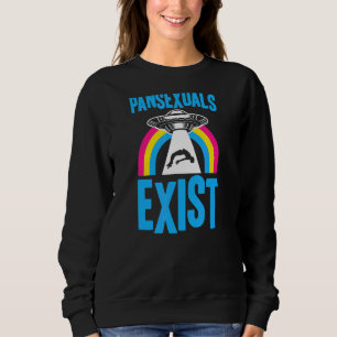 Sudadera Los Pansexuales Existen Ufo Alien Abducción Pan Pr
