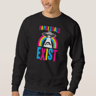 Sudadera Los Pansexuales Existen Ufo Alien Abducción Pan Pr