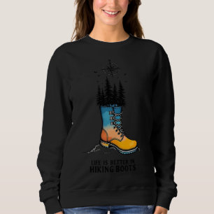 SUDADERA LOS PASATIEMPOS DE LOS MOUNTAÑISTAS LA VIDA ES MEJ