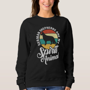 Sudadera Los pastores alemanes son mis animales espirituale