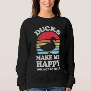 Sudadera Los Patos Me Hacen Feliz Gracioso Pato Lover Farma