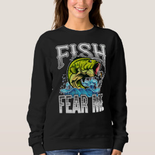 Sudadera Los peces me temen pescar tontamente pescador y pe