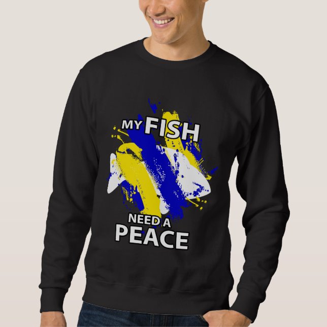 Sudadera Los peces necesitan la paz (Anverso)