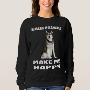 Sudadera Los perros me dan felicidad Alaskan Malamute