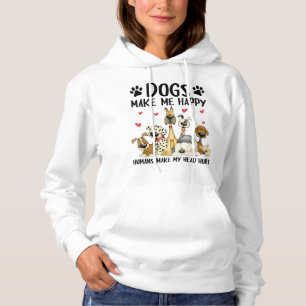 Sudadera Los perros me hacen felices a los humanos me hiere