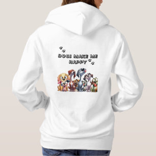 Sudadera Los perros me hacen feliz