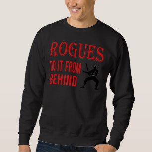 Sudadera Los pícaros lo hacen por detrás de las dagas Rpg 1
