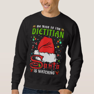 Sudadera Los pijamas de Santa Navidad son amables con el Cr