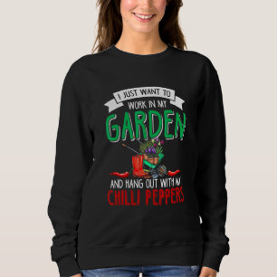 Sudadera Los pimientos chilenos adoran el jardín jardinero 