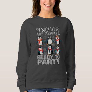 Sudadera Los pingüinos felices están siempre de fiesta con