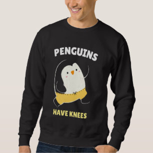 Sudadera Los pingüinos tienen las rodillas información sobr
