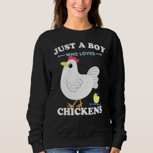 Sudadera Los Pollos De La Granja De Pollos Aman A Un Chico 