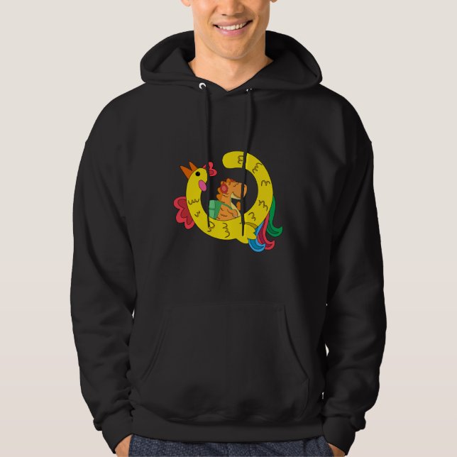 Sudadera los pollos son dinosaurios (Anverso)