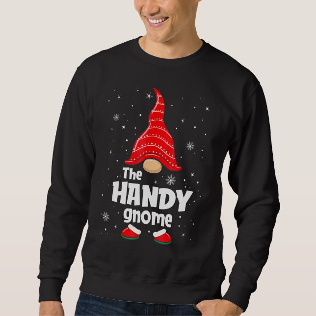 Sudadera Los prácticos Navidades del grupo familiar Gnome (Anverso)