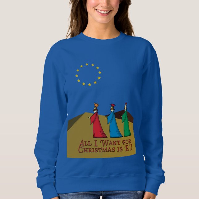 Sudadera Los pro-Brexit son Navidades divertidos (Anverso)