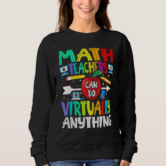 Sudadera Los profesores de matemáticas pueden hacer práctic (Anverso)