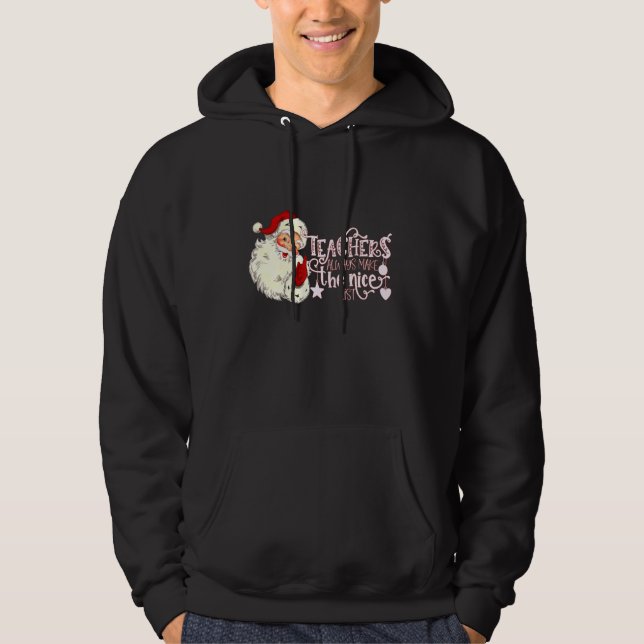 Sudadera Los profesores de Retro Santa siempre hacen la lis (Anverso)