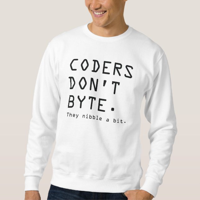 Sudadera Los programadores no muerden (Anverso)