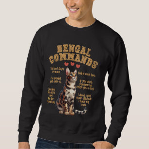 Sudadera Los propietarios de gatos BENGAL COMANDAN Divertid