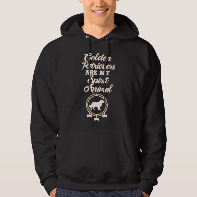 Sudadera Los recuperadores de oro son mi animal espiritual  (Anverso)