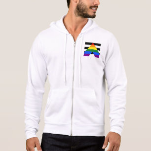 Sudadera Los regalos gay de la bandera de aliado directo de