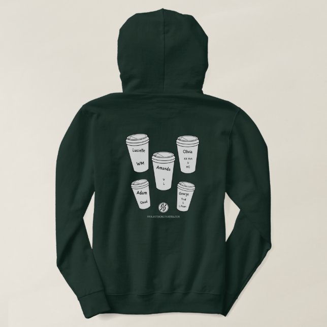 Sudadera Los reguladores de Amanda Lexie - Café (Reverso del diseño)