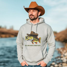 Sudadera Los Reyes Del Pescado Del Bajo Usan Gorras De Vaqu