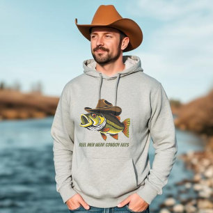 Sudadera Los Reyes Del Pescado Del Bajo Usan Gorras De Vaqu