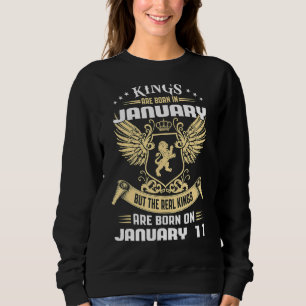 Sudadera Los Reyes Nacen En Enero, El Rey Real Nace En J