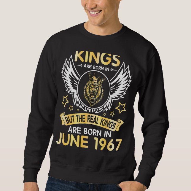 Sudadera Los Reyes Nacen En Junio, Pero Los Reyes Reales Na (Anverso)