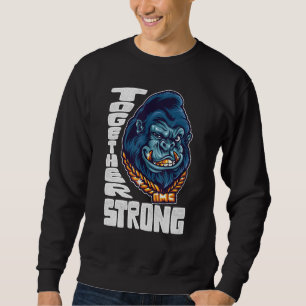 Sudadera Los simios juntos fuertes memes: apremio corto