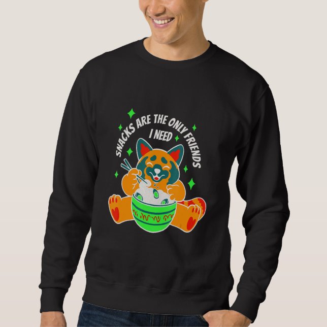 Sudadera Los snacks son el único amigo que necesito (Anverso)