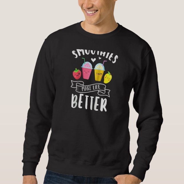 Sudadera Los Suavizadores Hacen La Vida Mejor Blender Fruit (Anverso)