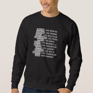 Sudadera Los sueños inspiradores son activistas africanos t