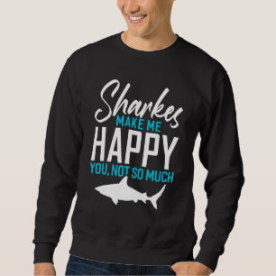 Sudadera Los tiburones me hacen feliz, no tanto tiburón bal
