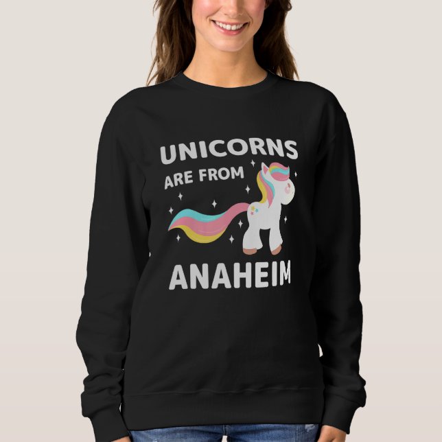Sudadera Los Unicornios Son De La Residente De Anaheim Cali (Anverso)