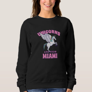 Sudadera Los Unicornios Son De Los Amigos De Miami Florida 